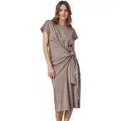 Redgreen Deliah Short Sleeve Dress Marron L Femme