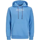 Jack & Jones Sweat-shirt 'JJHenry' bleu ciel / blanc