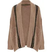 Faina Cardigan rose ancienne / noir