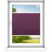 Time4blinds , Store plissé sur mesure, Sans perçage, 50x80 cm, Prune