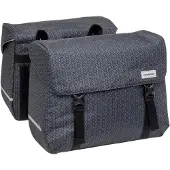 New Looxs Sacoche vélo porte-bagage à pont - - Mondi Joy Nima - 40 L - Noir - 390x320x180 mm