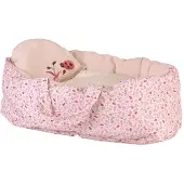 Egmont toys Couffin poupée - - Coccinelle - 40 cm - Tissu fleuri - Lavable 30C