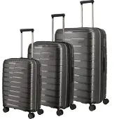 Travelite Valise à roulettes Air Base 4W L / M extensible / S, anthracite