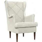 vidaXL fauteuil Crème Velours