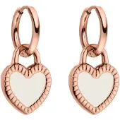 Purelei Boucles d'oreilles 'Heart' or rose