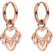 Purelei Boucles d'oreilles 'Heart' or rose