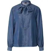 BOSS pour femme. 50566353 Blouse Betilla bleue (40), Casuel, Manche longue, Lyocell