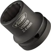 Vigor Clé à chocs, douille V5025 3/4" à double six pans, SW 24 mm