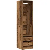 vidaXL Armoire imitation bois ancien 50x50x200 cm Bois composite