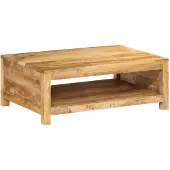 vidaXL Table basse 80x55x30 cm en bois massif de manguier
