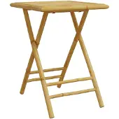 vidaXL Table de jardin pliante 55x55x75 cm bambou