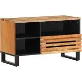 vidaXL Armoire TV 80x34x46 cm en bois massif d'acacia