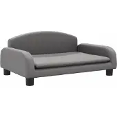 vidaXL Canapé pour enfants Gris 70x45x30 cm Similicuir