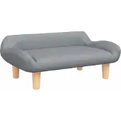 vidaXL Canapé pour enfants gris clair 70x40x24 cm Tissu