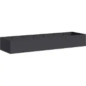 vidaXL Jardinière noir 280x80x40 cm acier