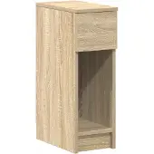 vidaXL Table de chevet avec tiroir chêne sonoma 20x36x60 cm