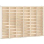 vidaXL Vitrine de collection en bois avec 60 compartiments 60 x 4,5 x 40,5 cm