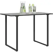 vidaXL Table de jardin grise 100 x 55 x 70 cm en bois