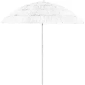 vidaXL Parasol Hawaii blanc 240 cm