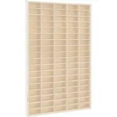 vidaXL Vitrine de collection en bois avec 90 compartiments 50,5 x 4,5 x 79 cm