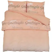 vidaXL Ensemble de literie rose 200x200 cm coton