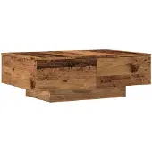 vidaXL Table basse imitation vieux bois 90x60x31 cm Bois composite