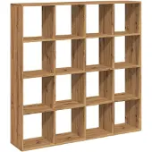 vidaXL Bibliothèque chêne artisanal 102x29x143 cm bois d'ingénierie