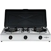 Vitrokitchen 360ib Gas Camping Kitchen 3 Burners Blanc
