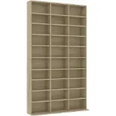 vidaXL Armoire à CD Chêne sonoma 102x16x177,5 cm Bois d'ingénierie
