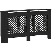 vidaXL Habillage de radiateur noir 152x19x81,5 cm MDF