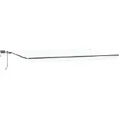 Syfax Auvent rétractable Blanc 600 × 300 cm Tissu et Aluminium