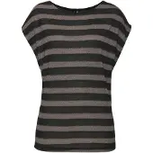 LASCANA Pull-over taupe / noir / argent