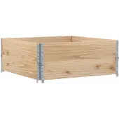 vidaXL Jardinière 100x100 cm bois de pin massif