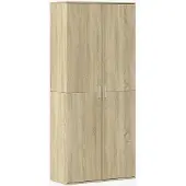 vidaXL Buffet haut chêne sonoma 80x35x180 cm bois d'ingénierie