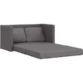 vidaXL Canapé de sol avec fonction de couchage Gris 112x174x55 cm Similicuir