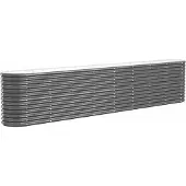 vidaXL -Pflanzer 332x40x68 cm Pulver -beschichteter Stahl -Anthrazit -Verschärfen
