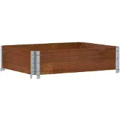 vidaXL Jardinière marron 80x60 cm bois massif de pin