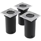 vidaXL Lampes de sol Outdoor 3 pcs. Carré
