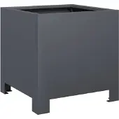 vidaXL Jardinière anthracite 30x30x30 cm acier