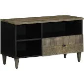 vidaXL Armoire TV 80x33x46 cm en bois massif de manguier