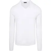 Suitable Pull Riva Maille Écru Blanc cassé Blanc taille S