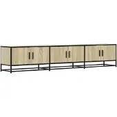 vidaXL Armoire TV Chêne Sonoma 210x35x41 cm Bois composite