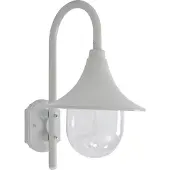 vidaXL Applique murale de jardin E27 42 cm aluminium blanc