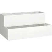 vidaXL Cache-pot de jardin Blanc 100 x 60 x 45 cm Acier