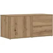 vidaXL Armoire TV Artisan-Chêne 80x34x35,5 cm Bois composite