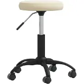 vidaXL Chaise de salle à manger crème velours