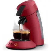 Philips Cafetière à dosette 1bar 1450w rouge - - CSA210/91 - senseo original plus