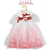 Heless Puppenkleid "Winterprinzessin Lumi" mit Krone und Plüsch-Cape, Gr. 35-45 cm