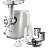 Philips HR2723/20, Hachoir à viande, Blanc, Argent