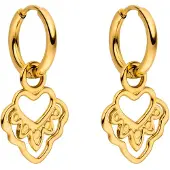 Purelei Boucles d'oreilles 'Heart' or